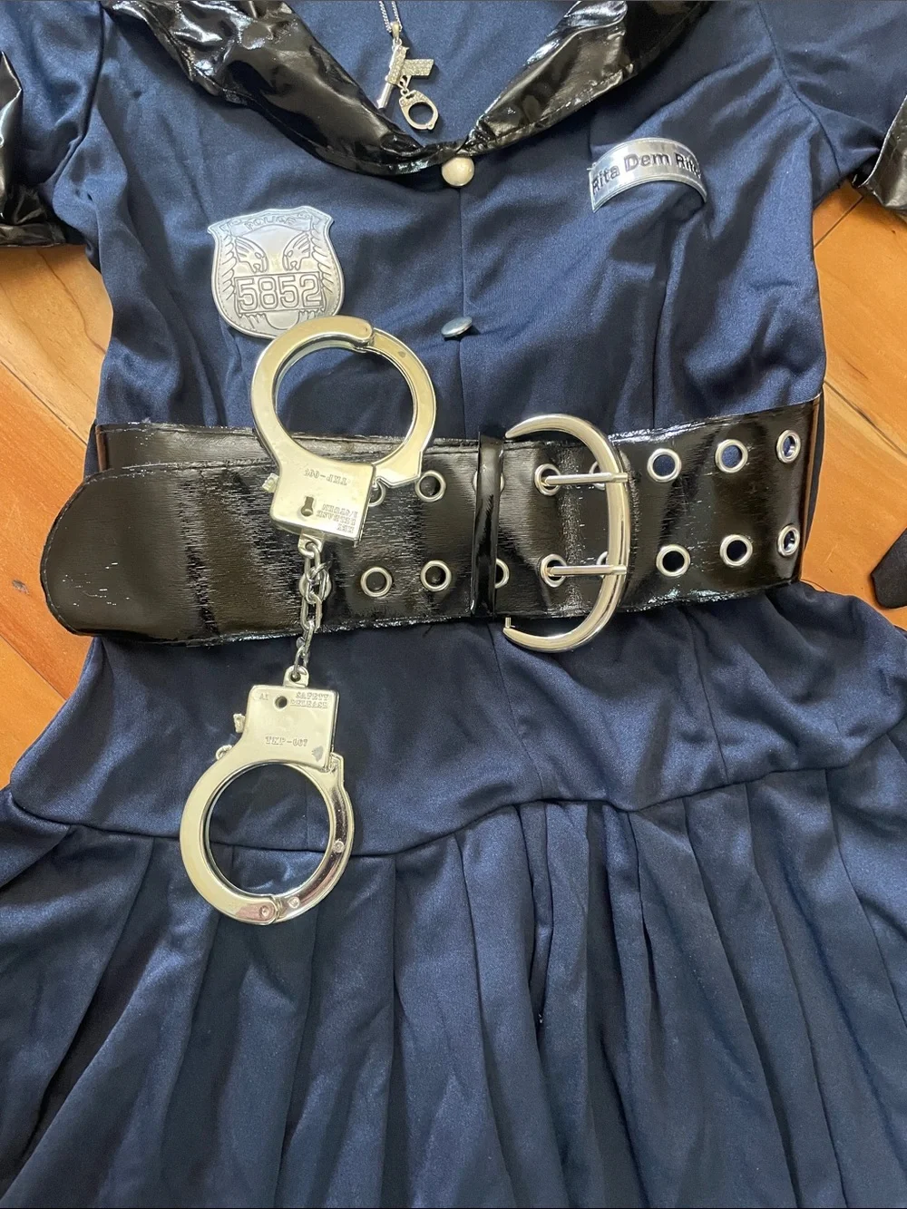 Adult Navy Police Officer Costume with Accessories